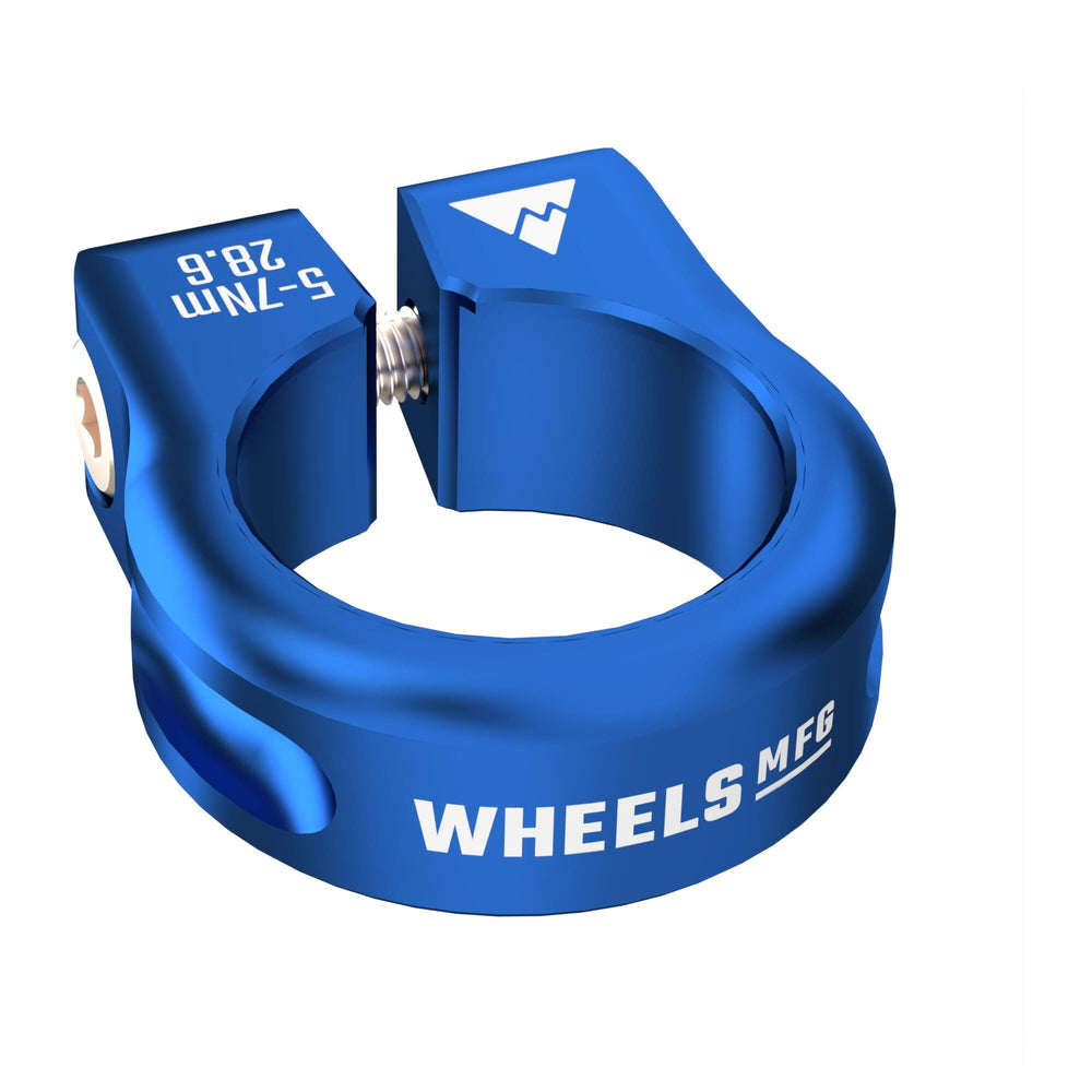 Wheels Manufacturing Seat Post Collar 28.6mm - Blue