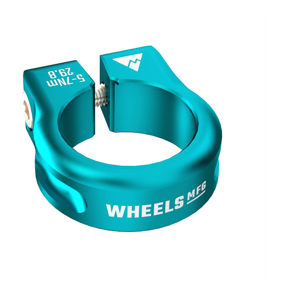 Wheels Manufacturing Seat Post Collar 29.8mm - Teal