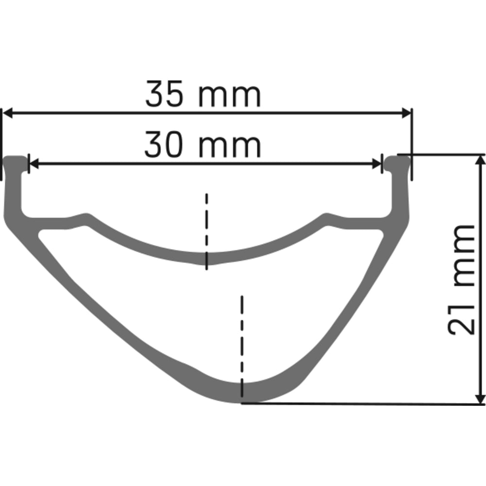 DT Swiss XM 1700 wheel, 30 mm rim, 15 x 110 m BOOST axle, 29 inch front