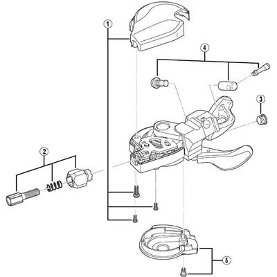 Shimano SL-M610-I bolt and nut unit