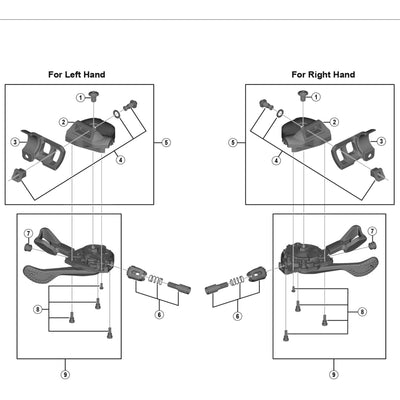 Shimano SL-M9000-I right hand bracket