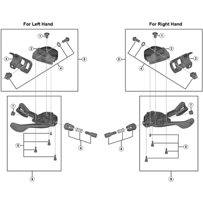 Shimano SL-M9000-I right hand cover