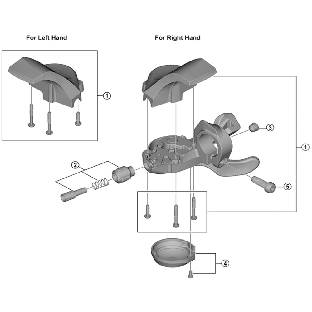 Shimano SL-R3000 main lever cover and fixing screw