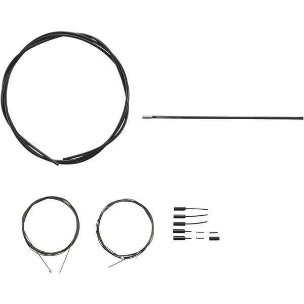 Shimano RS900 Road gear cable set, Polymer coated inners, black