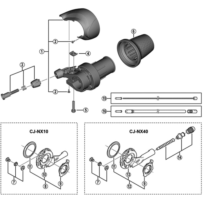 Shimano SL-C3000-7 indicator cover and fixing screws, silver