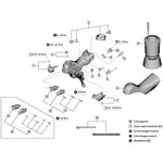 Shimano ST-R7020 bracket covers, pair