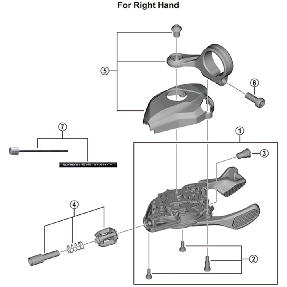 Shimano SL-M9100 right hand inner hole cap