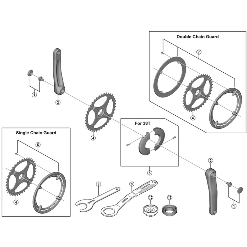 Shimano FC-E5010 crank arm