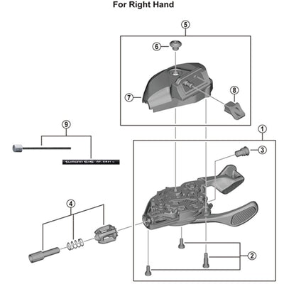 Shimano SL-M8100-I base cover fixing screw unit