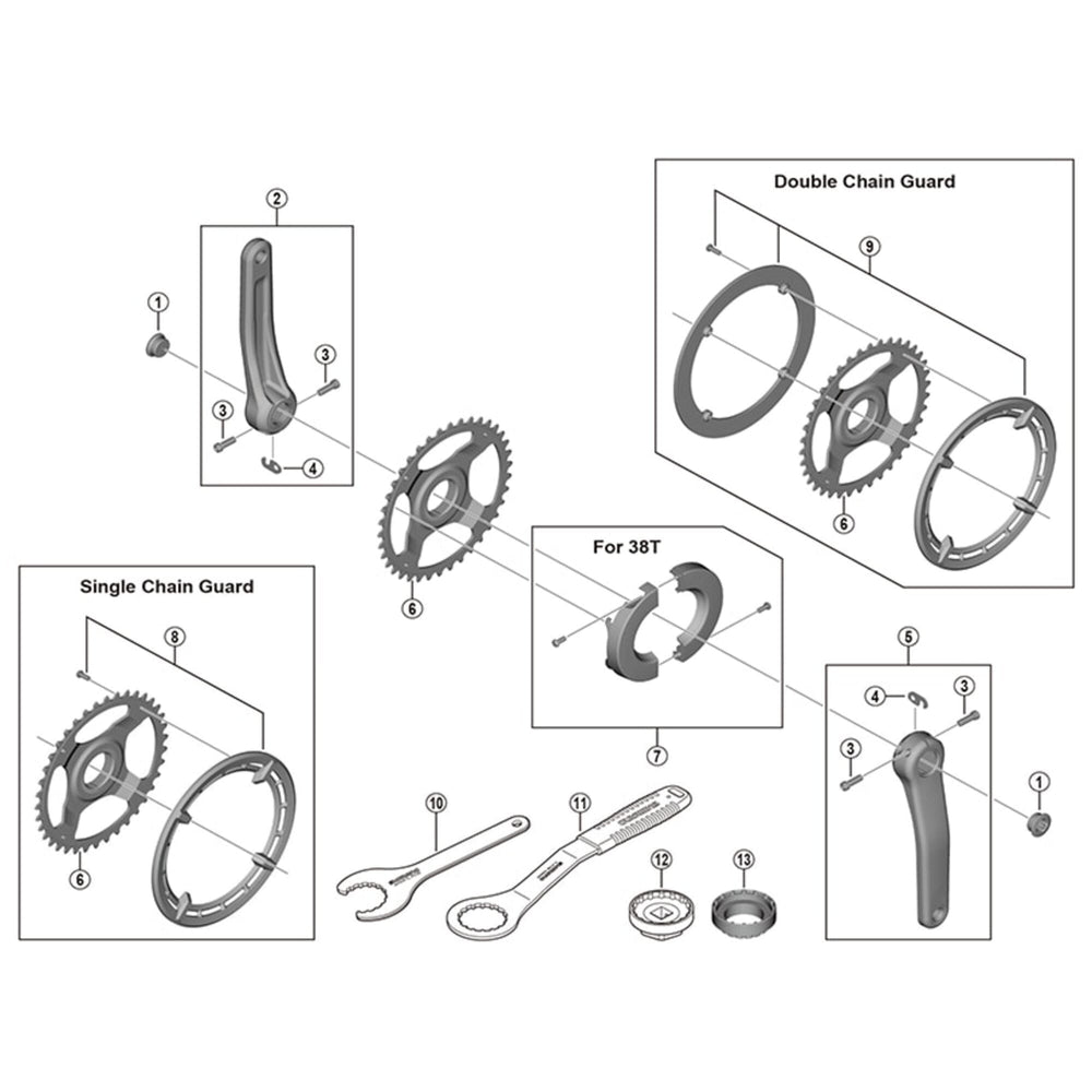 Shimano FC-E6100 crank arm