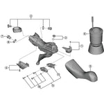 Shimano ST-RX810 bracket covers, pair