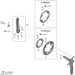 Shimano FC-RX600 GRX left hand crank arm