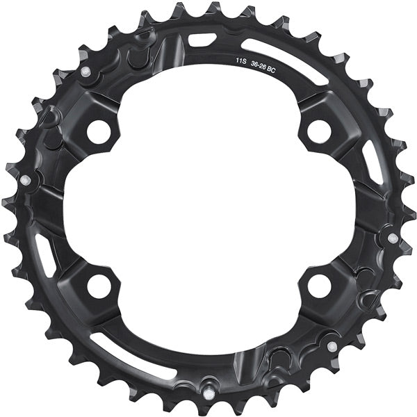 Shimano FC-M5100-2 Deore 11 speed double outer chainring, 36T-BC for 36-26T