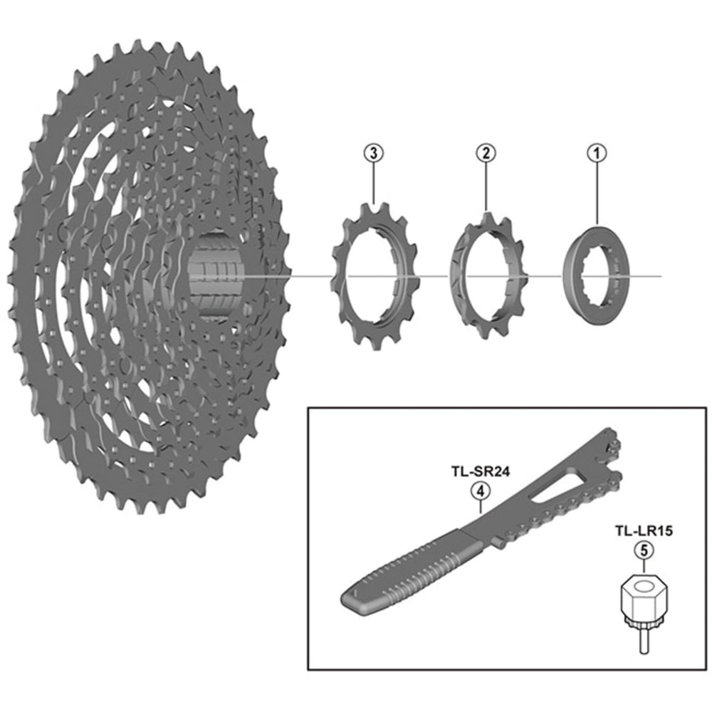 Shimano CS-M4100 lock ring for 11T