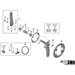 Shimano FC-R9200-P left hand crank arm unit, 167.5 mm