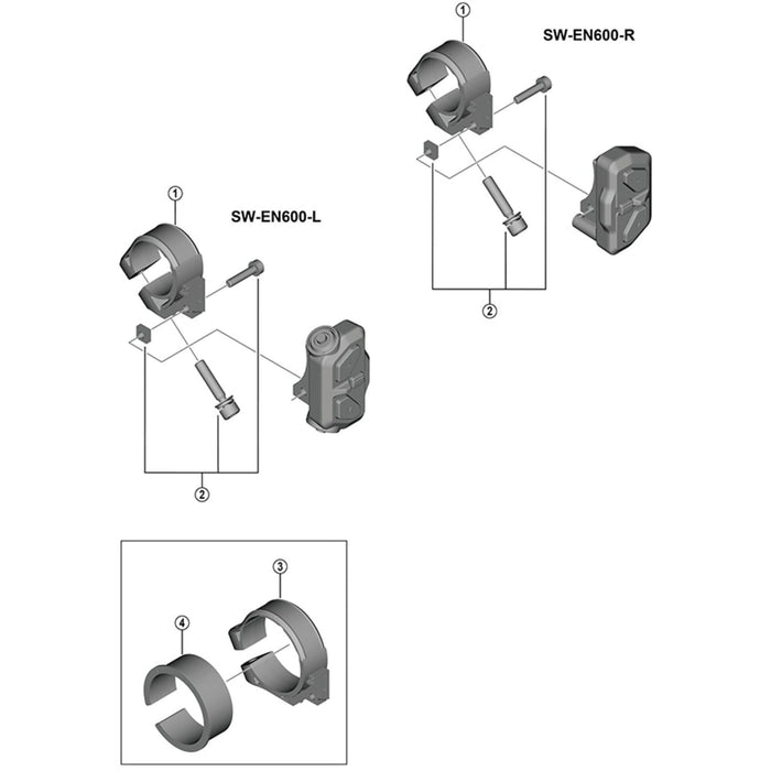 Shimano SW-EN600 adapter 31.8 mm