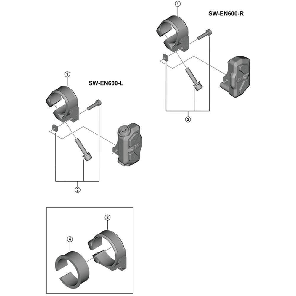 Shimano SW-EN600 adapter 31.8 mm