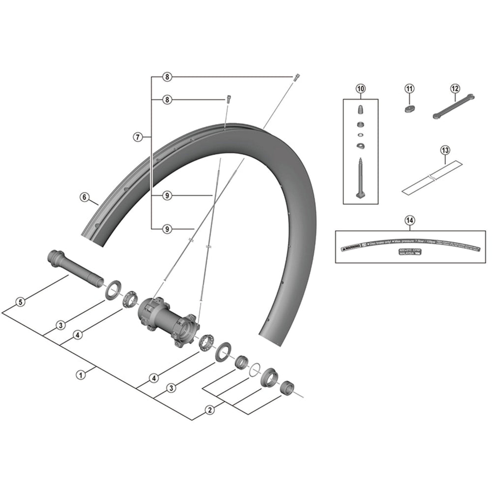 Shimano WH-R8170-C50-TL-F spoke, 272 mm