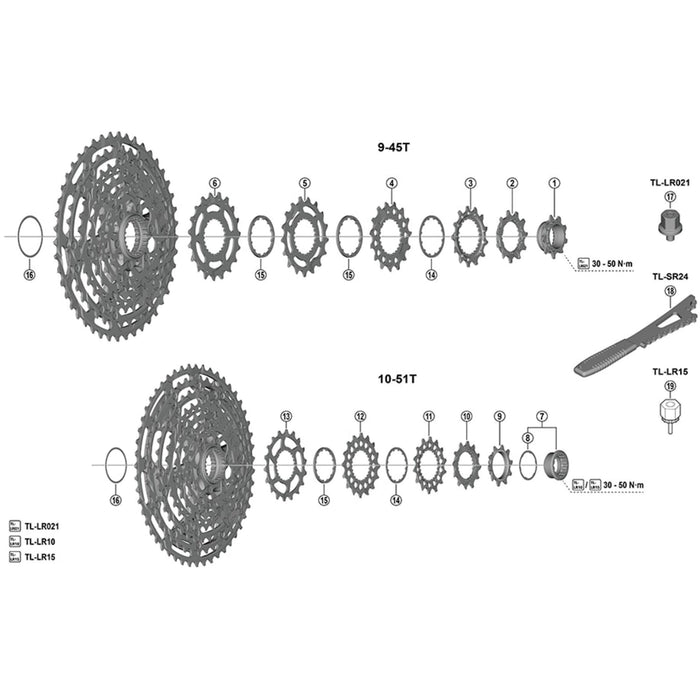 Shimano CS-M8200-12 sprocket 17T N
