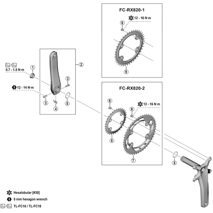 Shimano Clamp screw with washer, M6 x 19 mm
