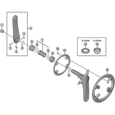 DURA ACE CRANK BOLT 16MM
