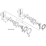 C/RING FC3503 9spd Middle 39T-D BK Black 39 teeth