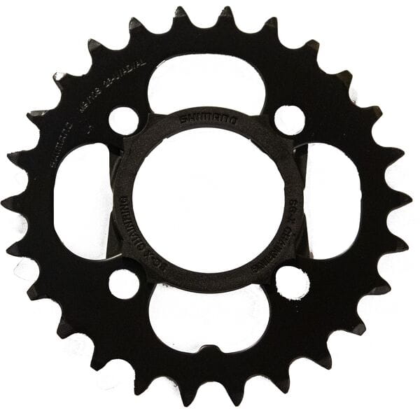 Shimano FC-T4010 Alivio 9 speed triple inner chainring, 26T with chain protector
