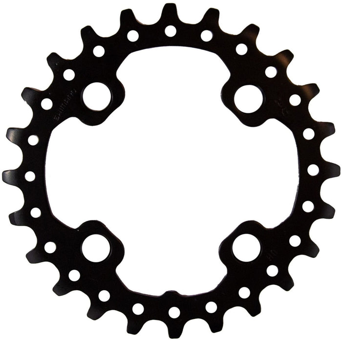 Shimano FC-M617 Deore 10 speed double inner chainring, 24T-AZ