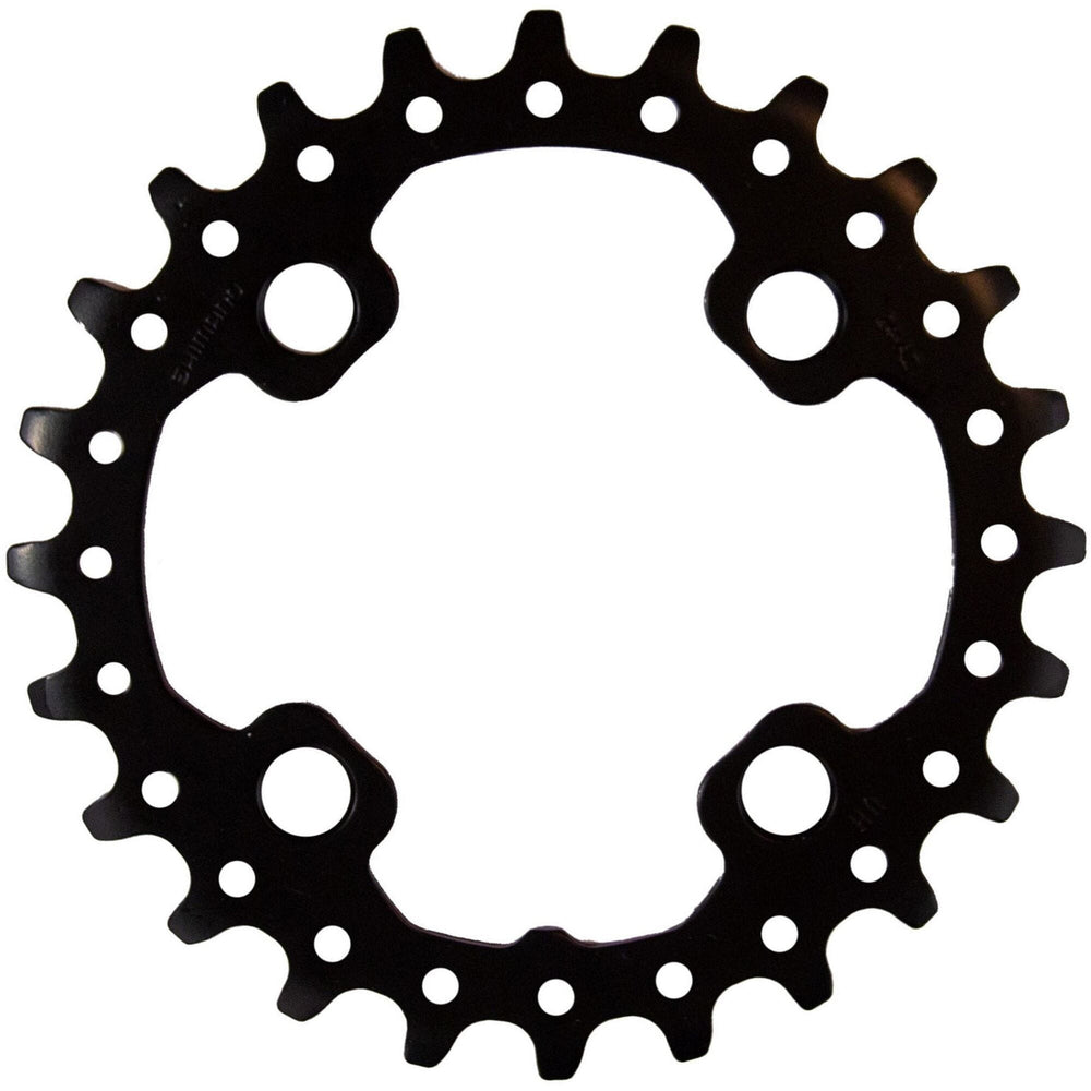 Shimano FC-M617 Deore 10 speed double inner chainring, 24T-AZ