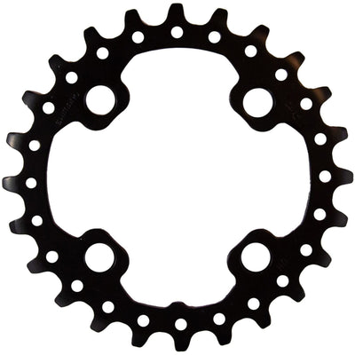 Shimano FC-M617 Deore 10 speed double inner chainring, 24T-AZ