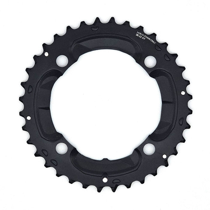 FC-M617 Deore 10 speed double outer chainring, 36T-AY
