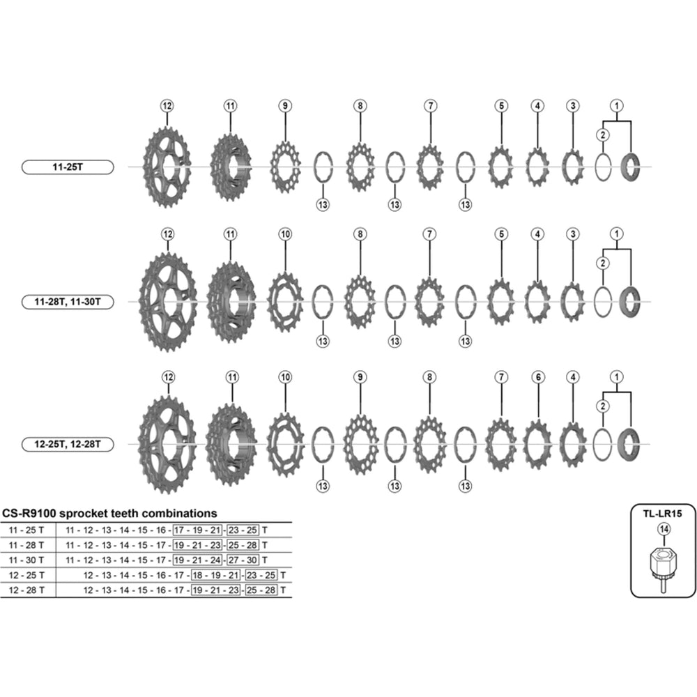 Shimano CS-R9100 Lock Ring
