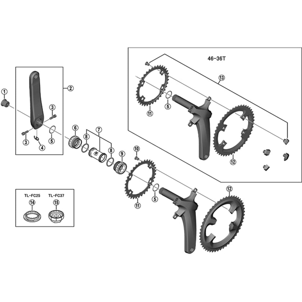 Shimano Ultegra FC-R8000 53T or 39T Chainring
