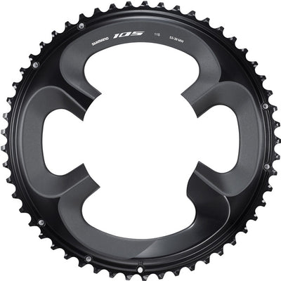 Shimano FC-R7000 105 11 speed outer chainring, 53T-MW, black