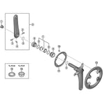 FC-R7000 left hand crank arm unit, 172.5 mm, black
