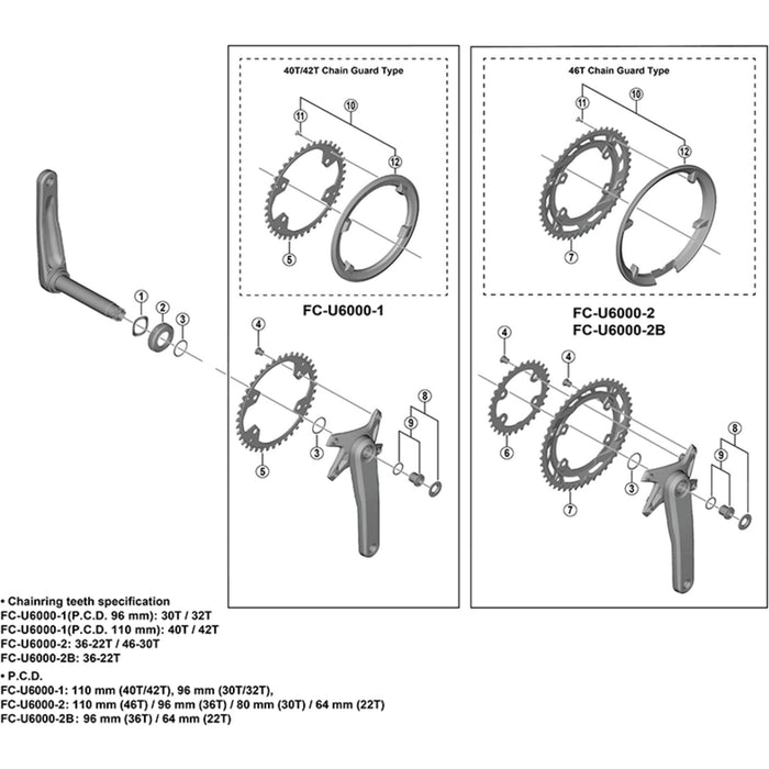 Shimano FC-M9100 wave washer