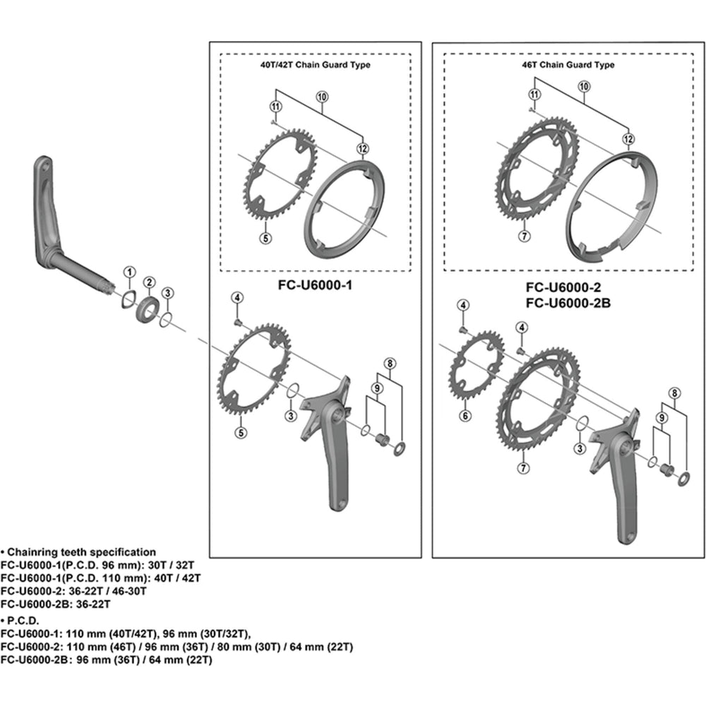 Shimano FC-M9100 wave washer