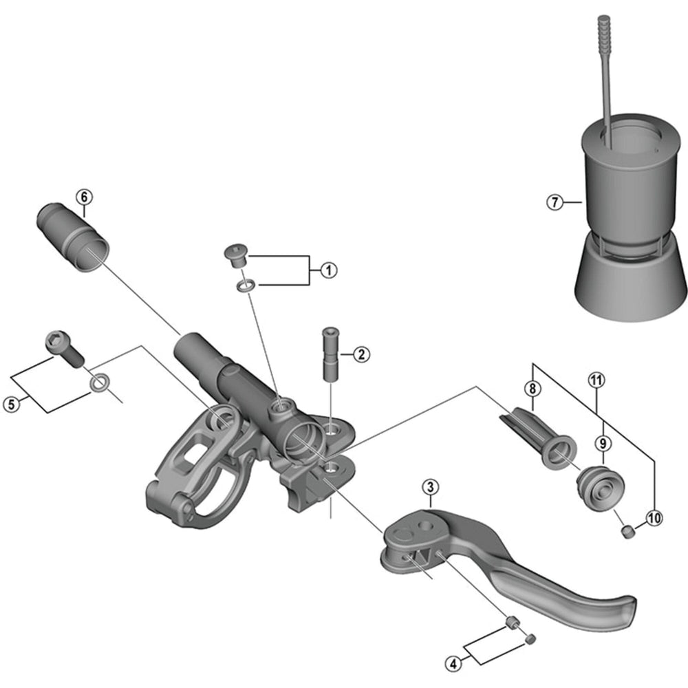 Shimano BL-M9100 lever member unit
