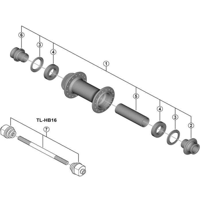 Shimano HB-MT410 left hand axle cap unit