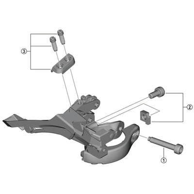 Shimano FD-TY600 clamp screw, M5 x 29 mm