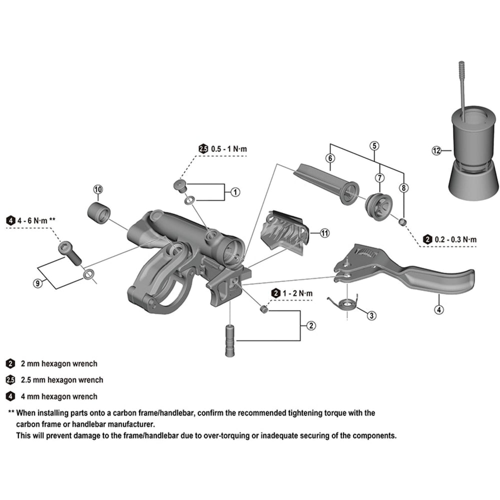Shimano BL-M8200 lever member unit