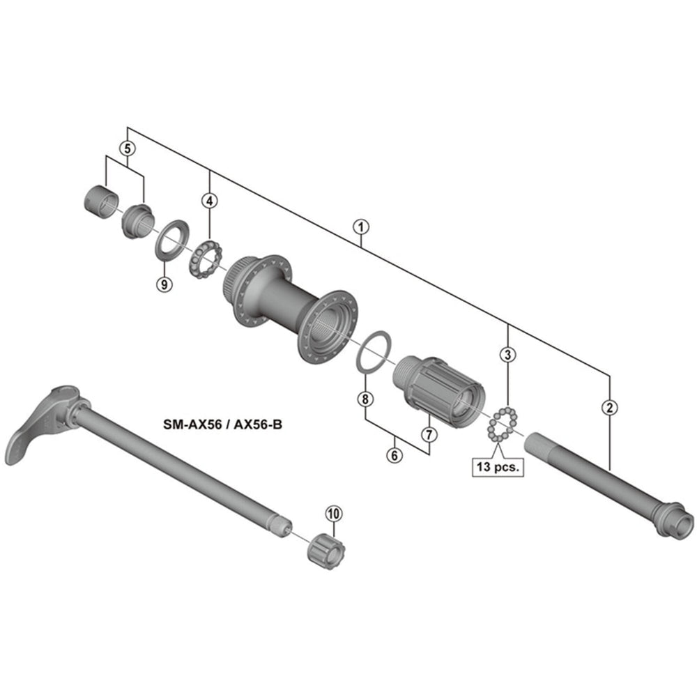 Shimano FH-M6010 complete freewheel body