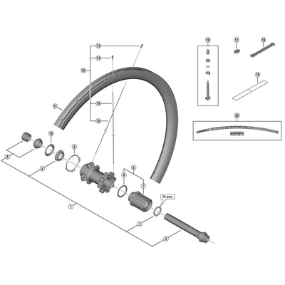 Shimano FH-RS770 complete freewheel body
