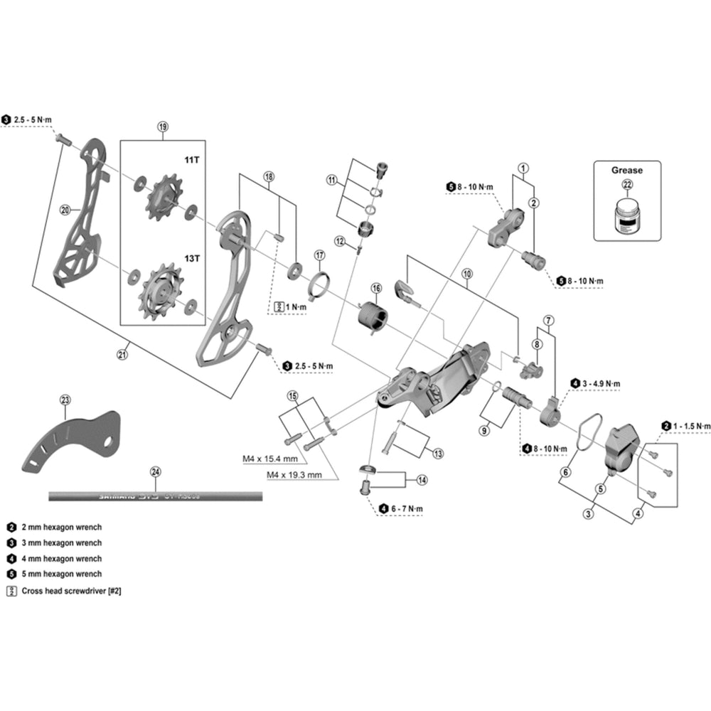 RD-R7000 cable fixing bolt and plate