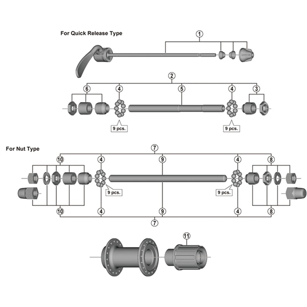 Shimano FH-TY500 freewheel body unit