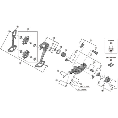 Shimano RD-M7100 inner plate, SGS