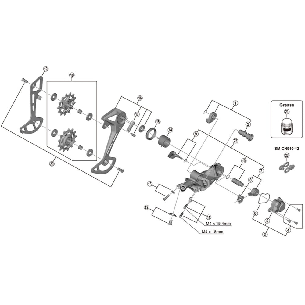 Shimano RD-M7100 bumper