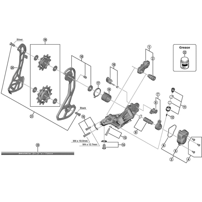 Shimano RD-RX810 inner plate