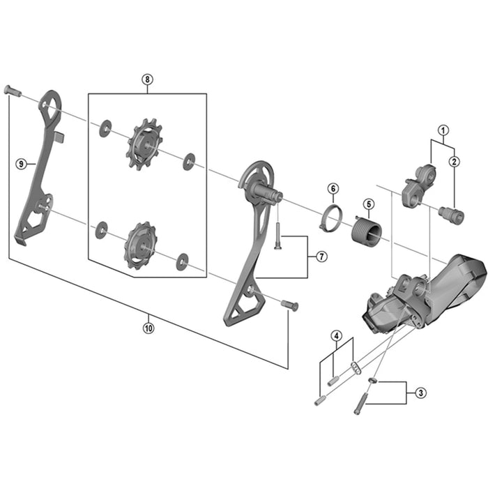 Shimano RD-R8050-GS inner plate