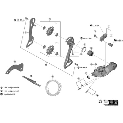 Shimano RD-R8150 P-tension spring